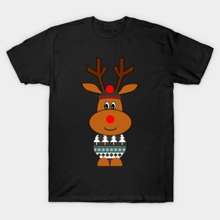 Reindeer in snow T-Shirt